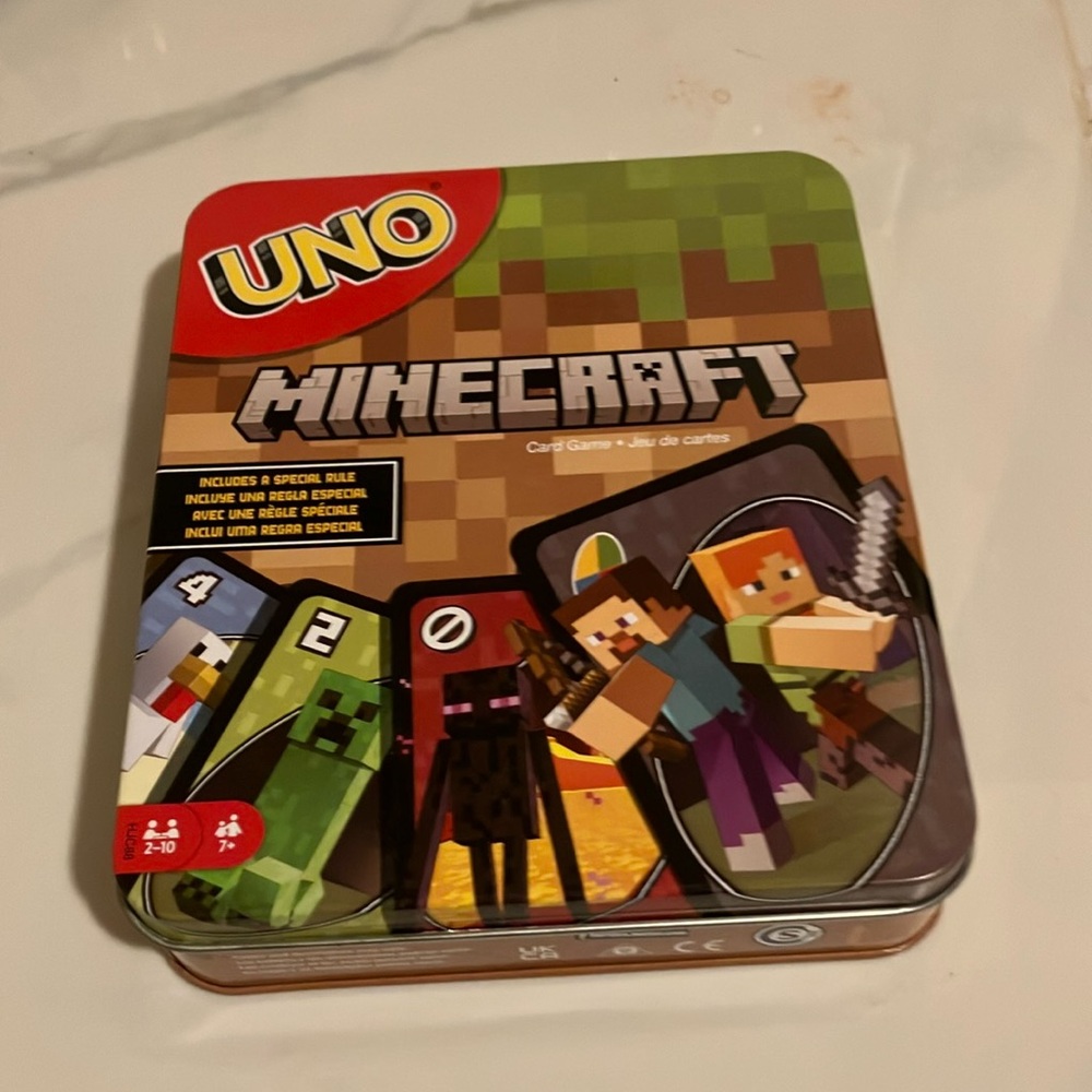 Brand new UNO Minecraft card game